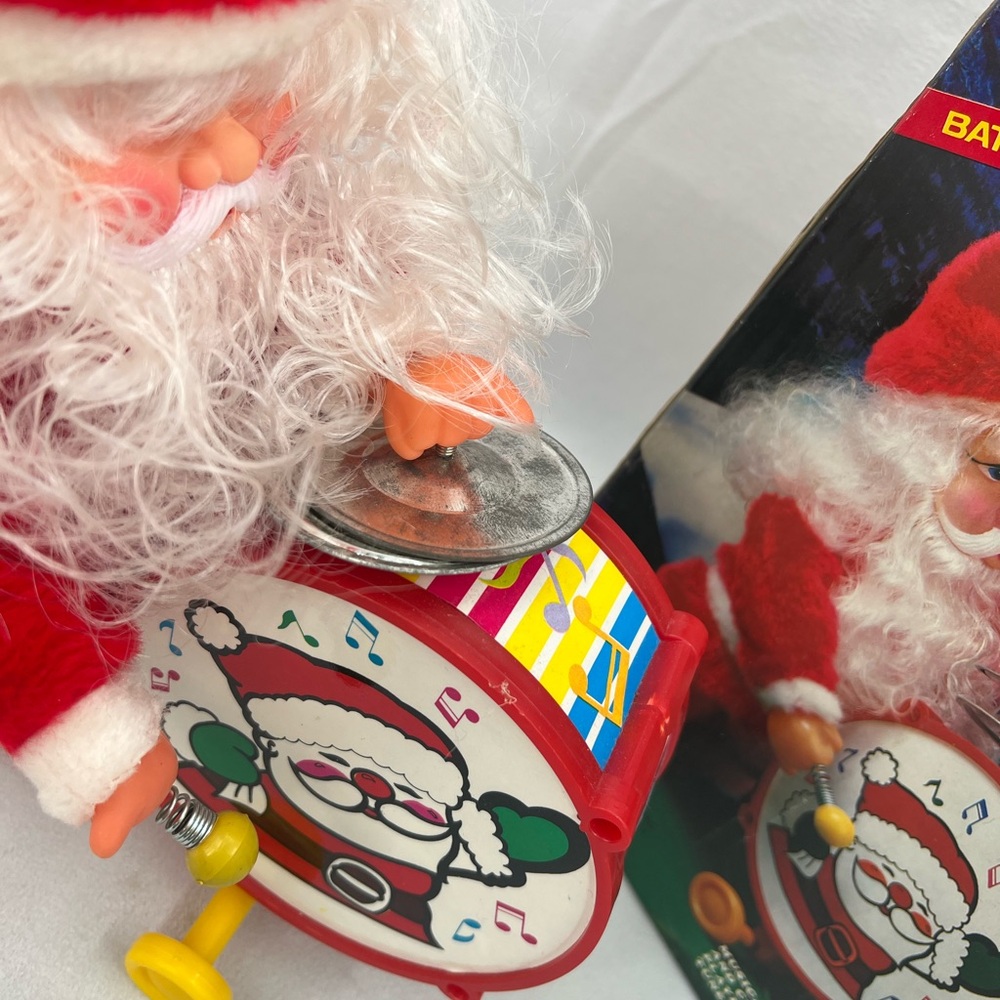 Vintage Santa Claus Drummer